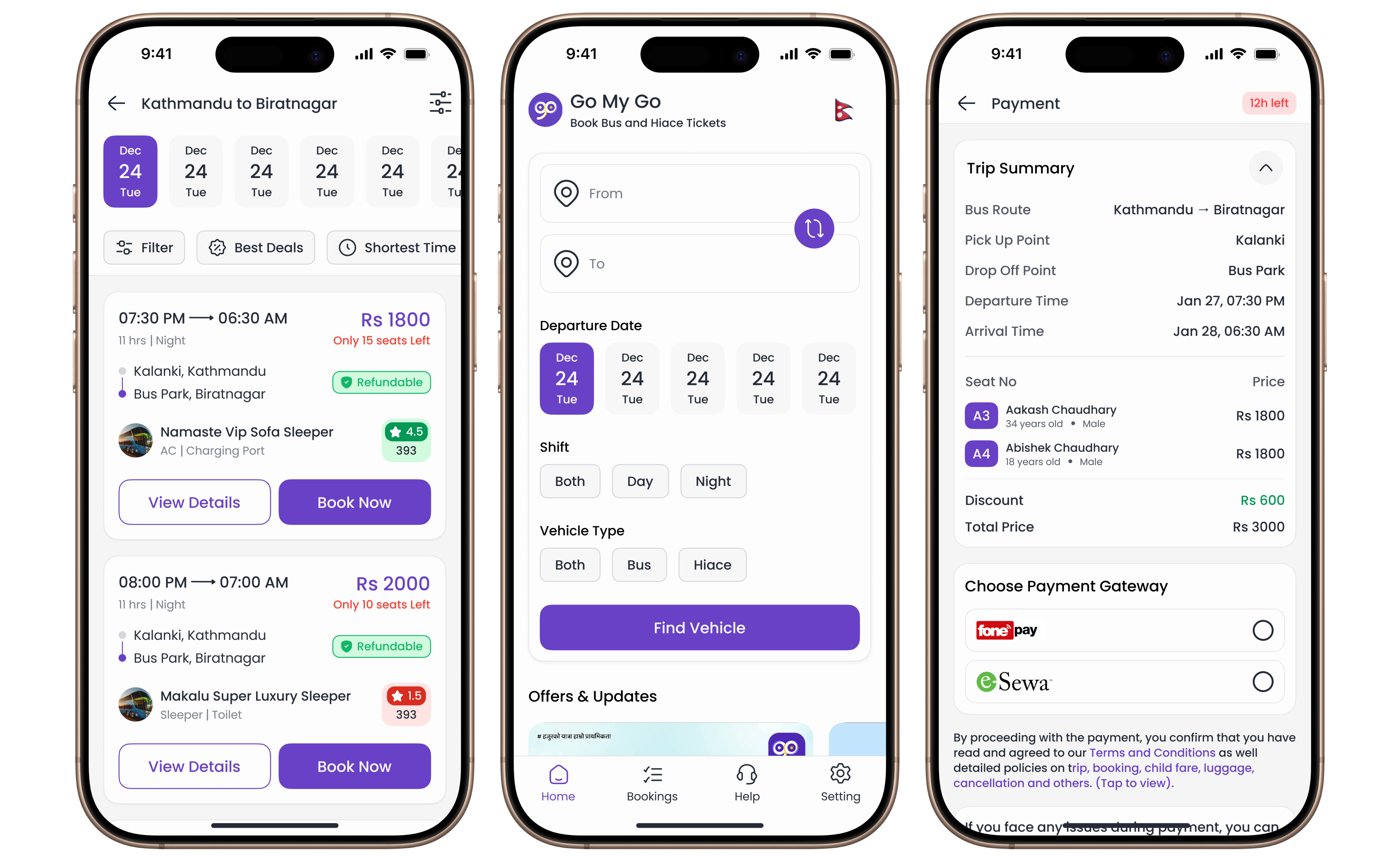 Real-Time Booking Engine